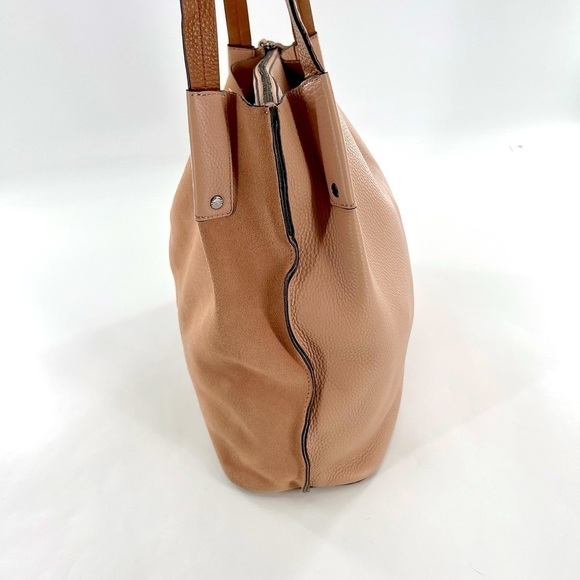 VINCE CAMUTO LEATHER / SUEDE HOBO BAG dusty rouse/cream - Picture 4 of 17